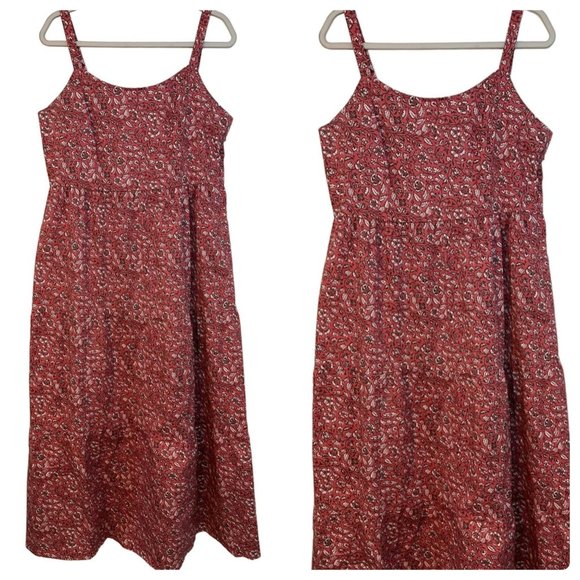 Candace Cameron Bure Spaghetti Strap Floral Maxi Pink Dress Size Medium - Picture 1 of 8